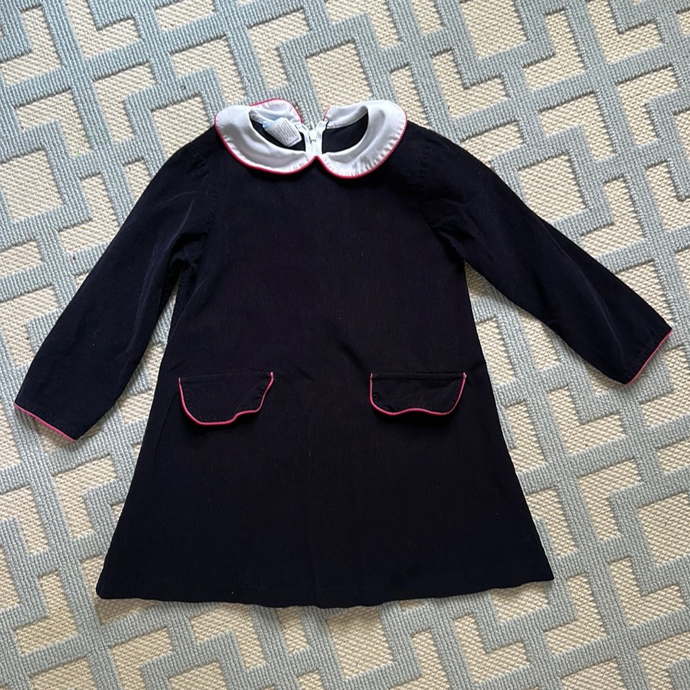 Navy bella bliss corduroy dress, size 4